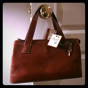 Fossil Sedona Cognac Satchel NWT